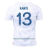 Camiseta de fútbol Francia Kante 13 Segunda Equipación Mundial 2022 - Hombre